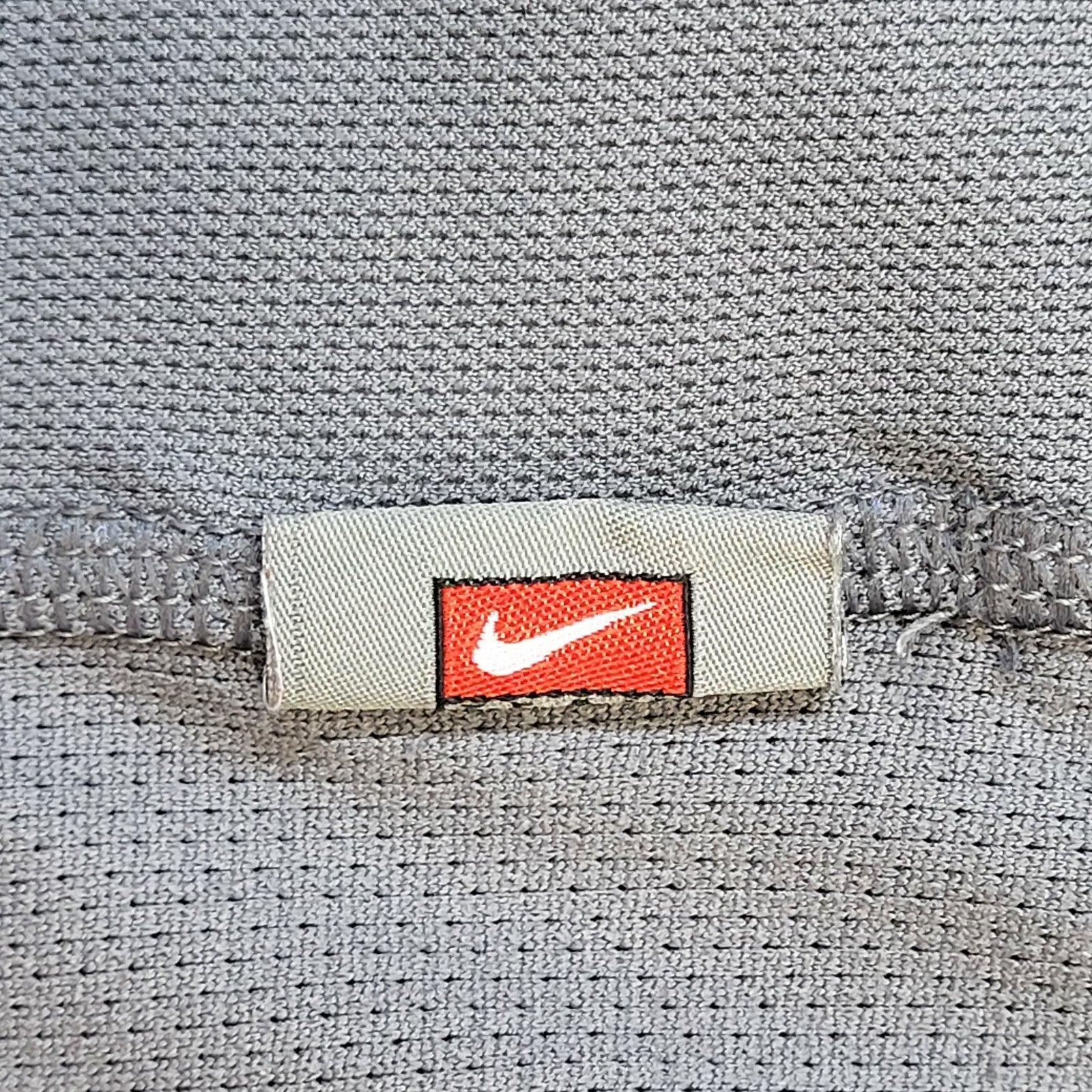 Nike Team 90s Vintage Grey & Red Sports Sleeveless Jersey Men's Size 2XL