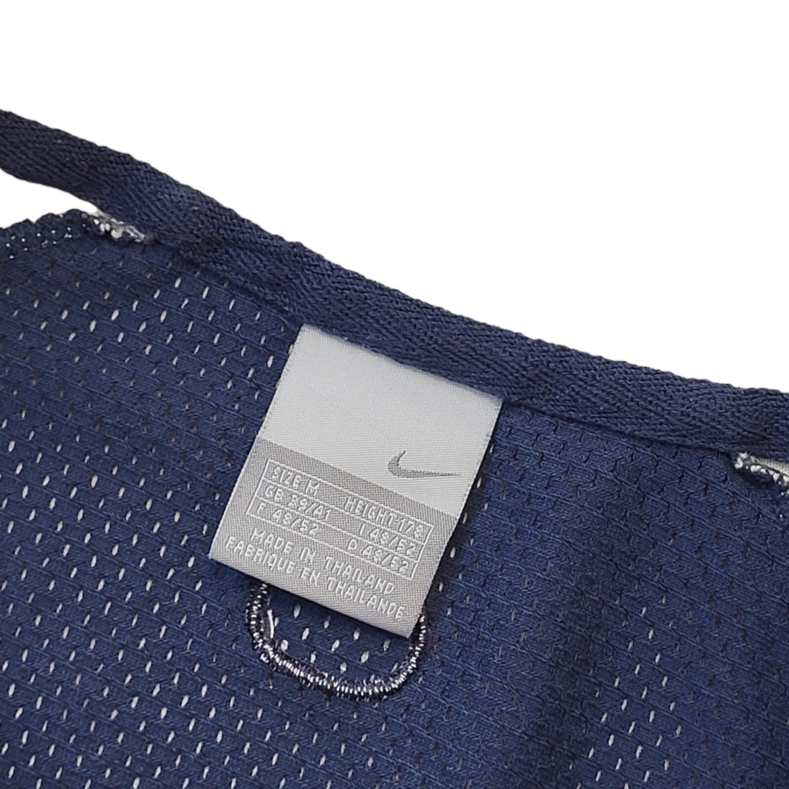 Nike Y2K Blue & Grey Mesh Short Sleeve Polo Shirt Men's Size Medium