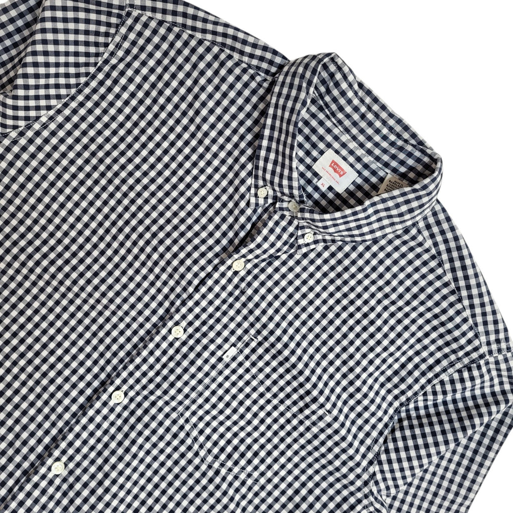 Levi's  Blue & White Checked Modern Long Sleeve Shirt UK Men's Size XL