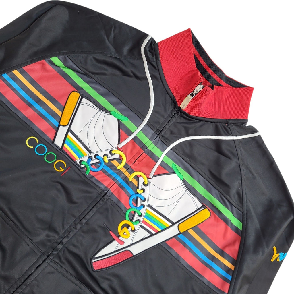 Coogi Macy's Tracksuit Top Jacket Black & Red UK Men's Size XL Bnwt