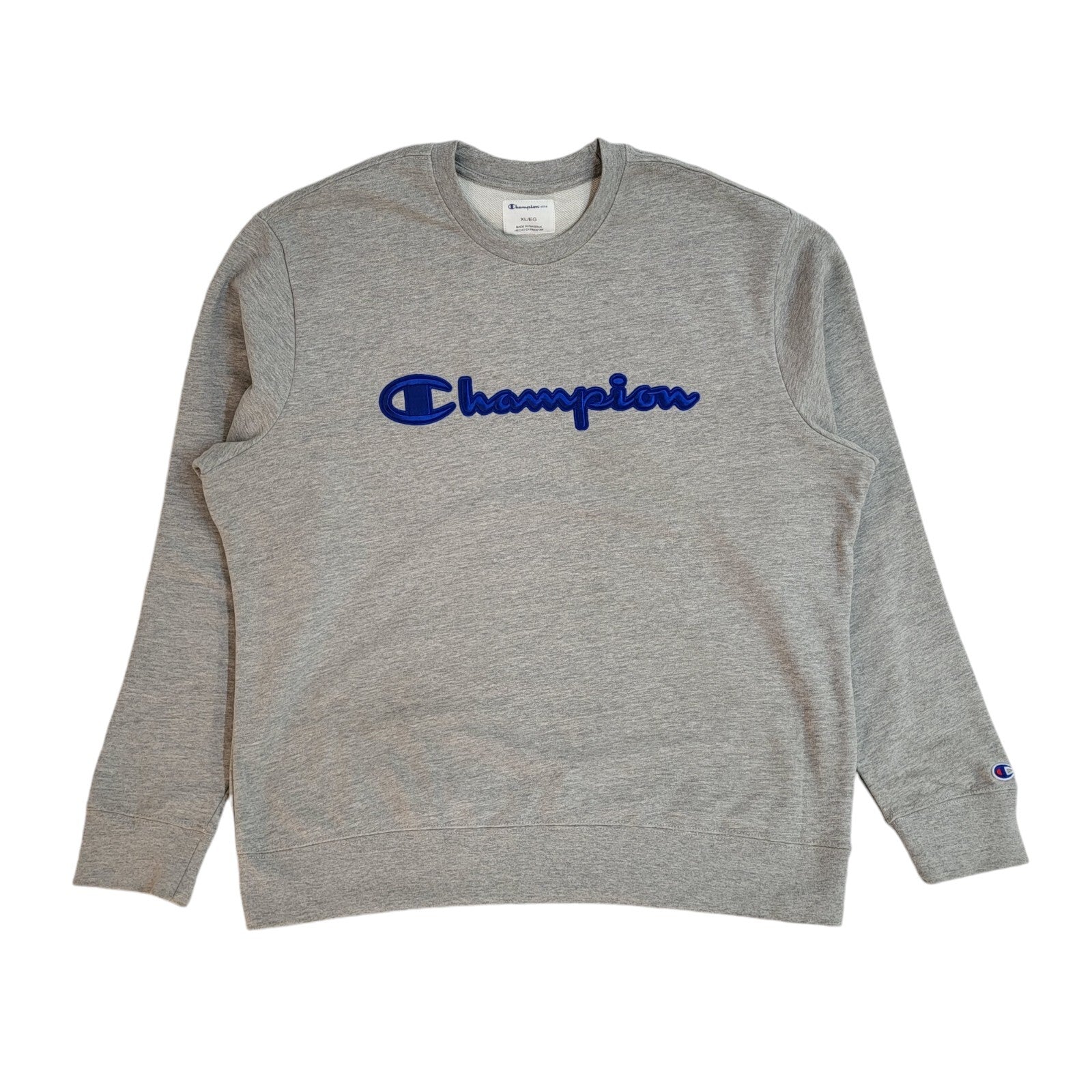 Champion Sports Sweatshirt Grey Crew Neck 90's Vintage UK Men's Size XL