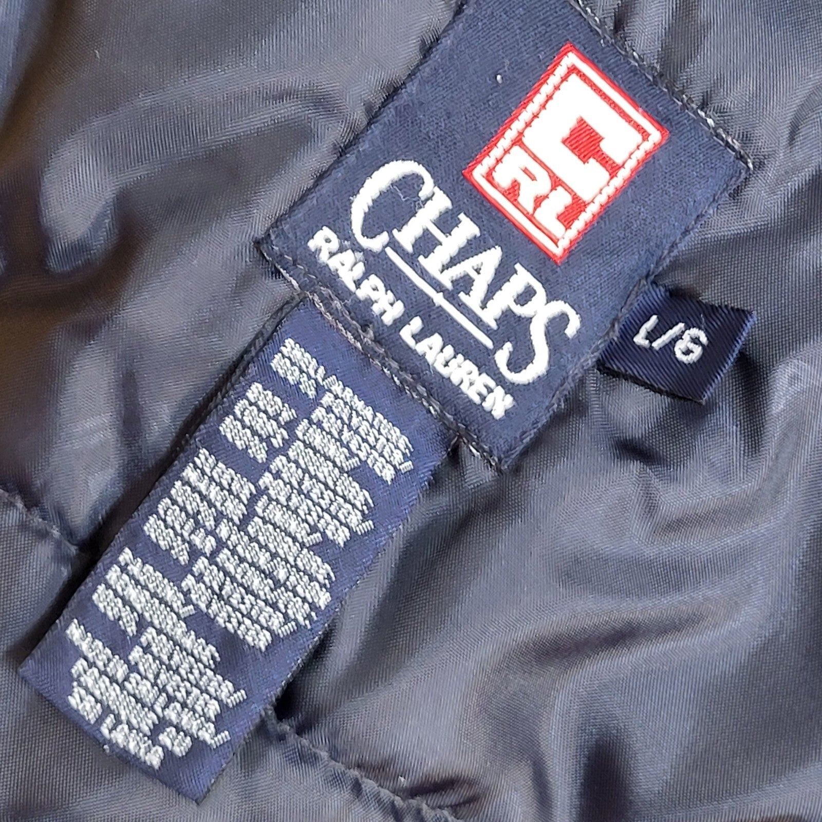 Ralph Lauren Chaps Yellow & Black 90s Zipped Vintage Jacket Uk Men's Size Large