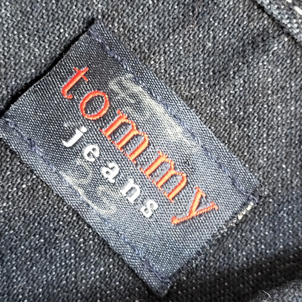 Tommy Jeans Blue Collared Button Front Denim Jacket 90s UK Women's Size S