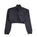 Adidas Y2k Black High Neck Cropped Sports Top Uk Women's Size Small