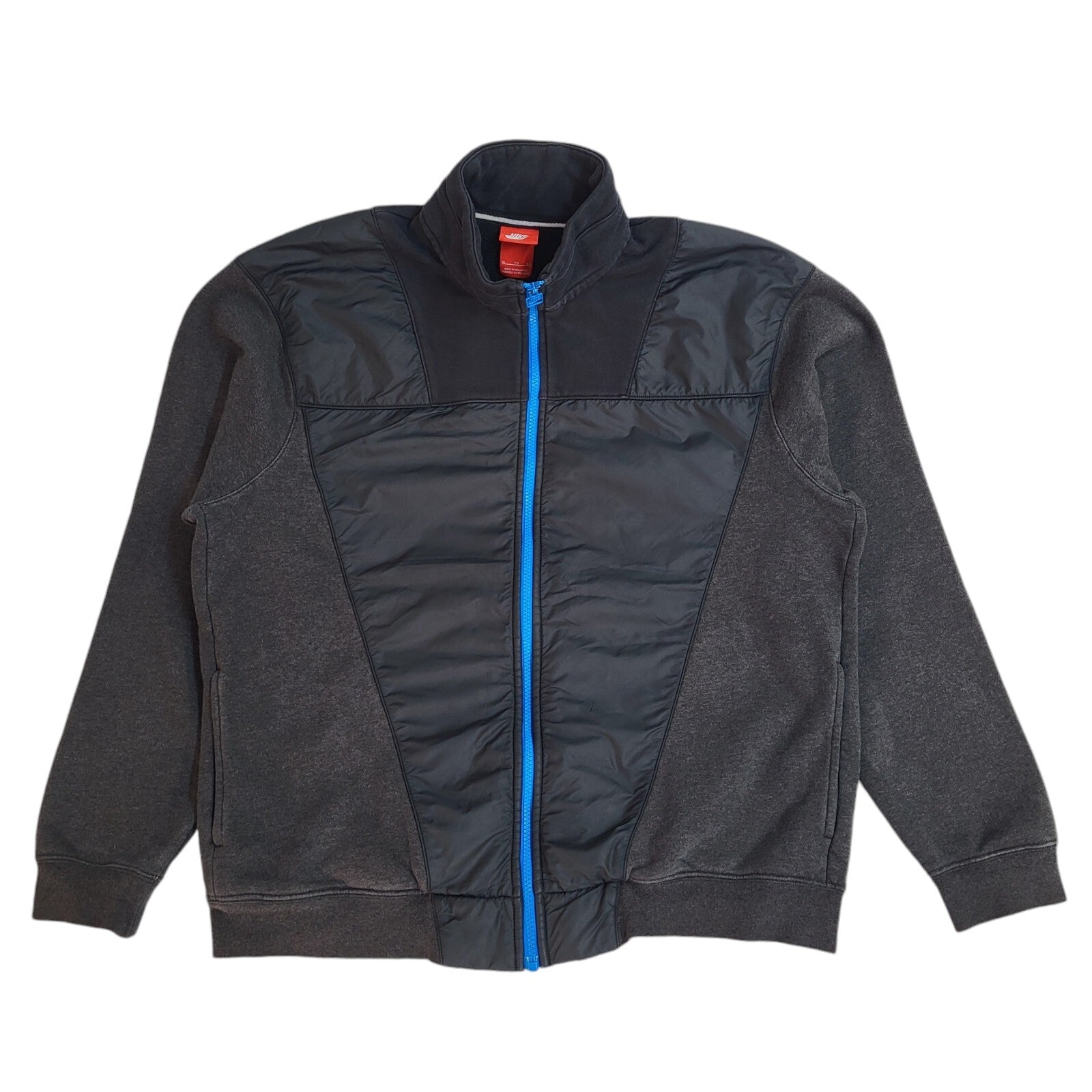 Nike Black Full Zip Sports Modern Tracksuit Top Jacket UK Men's Size XL