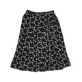 Marks and Spencer Vintage 90's Black Floral Pleated Midi Skirt Womens UK 14
