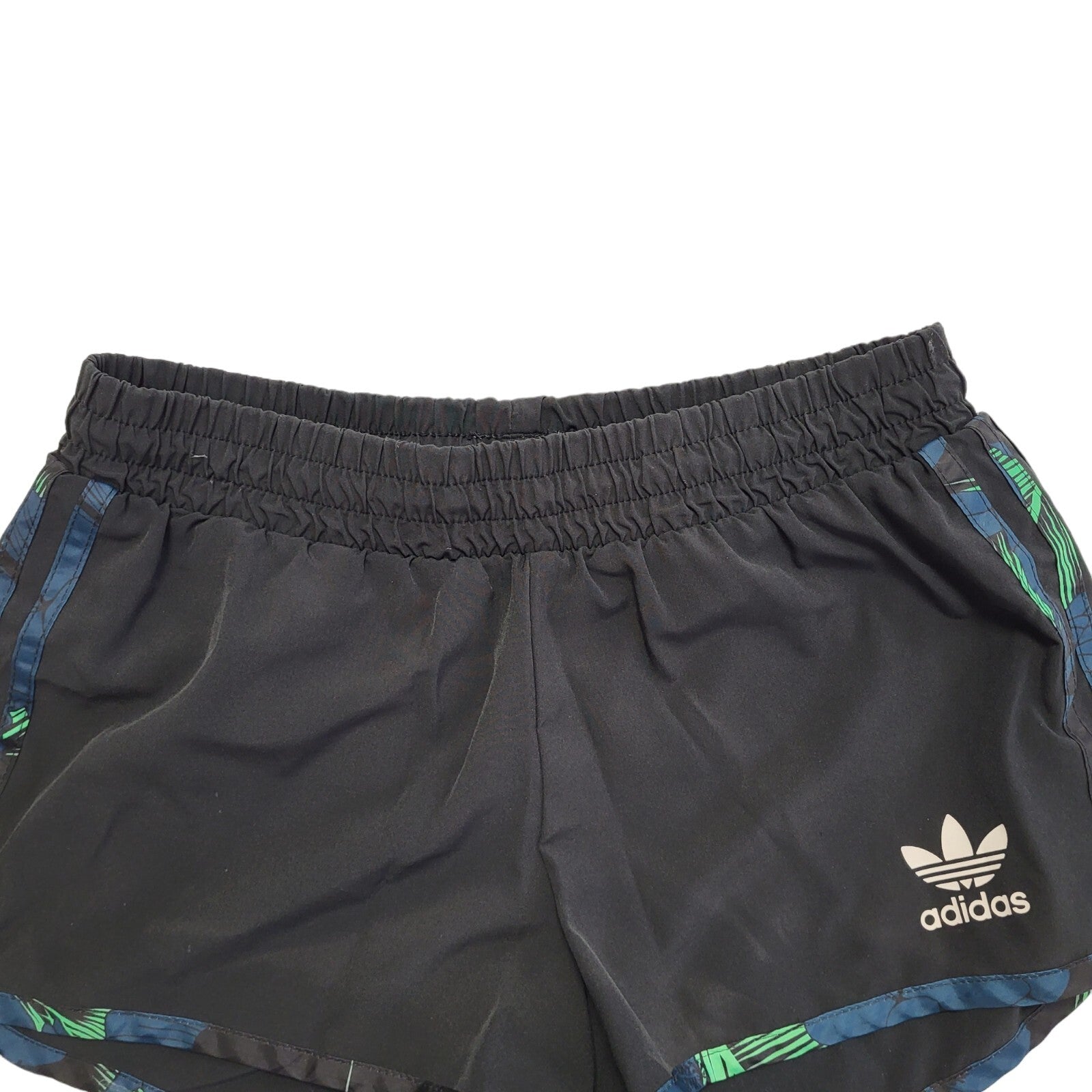 Adidas Vintage Y2K  Black Sports Gym Shorts Uk Women's Size 8 W26