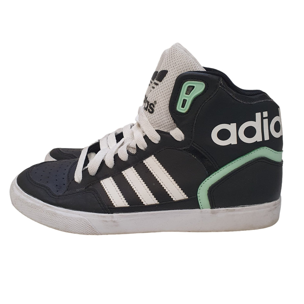 Adidas Botitas Extaball Black White Lace-Up Fabric Women's Trainers Uk 5.5