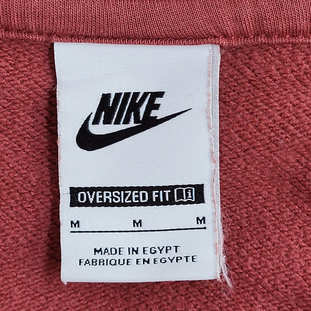 Nike Sweatshirt 1/4 Zip Y2K Maroon Long Sleeve Baggy UK Women's Size M