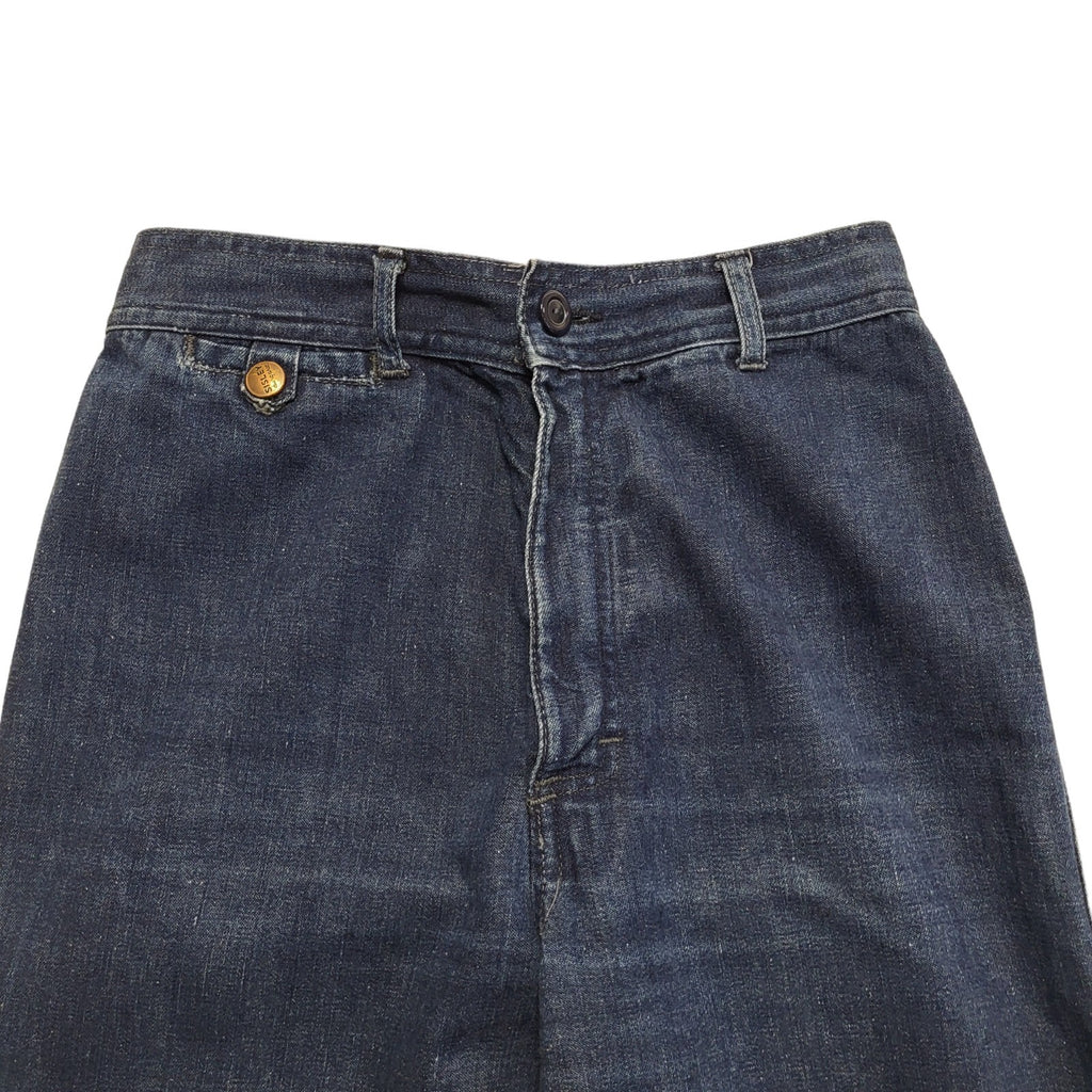 Sisley 90s Dark Blue Straight Denim Jeans Uk Women's Size 10 W28 L28
