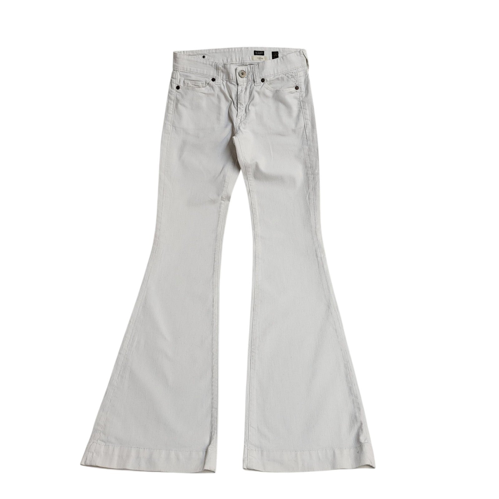 Replay Jeans Y2k White Bootcut Denim Uk Women's Size S W27 L34