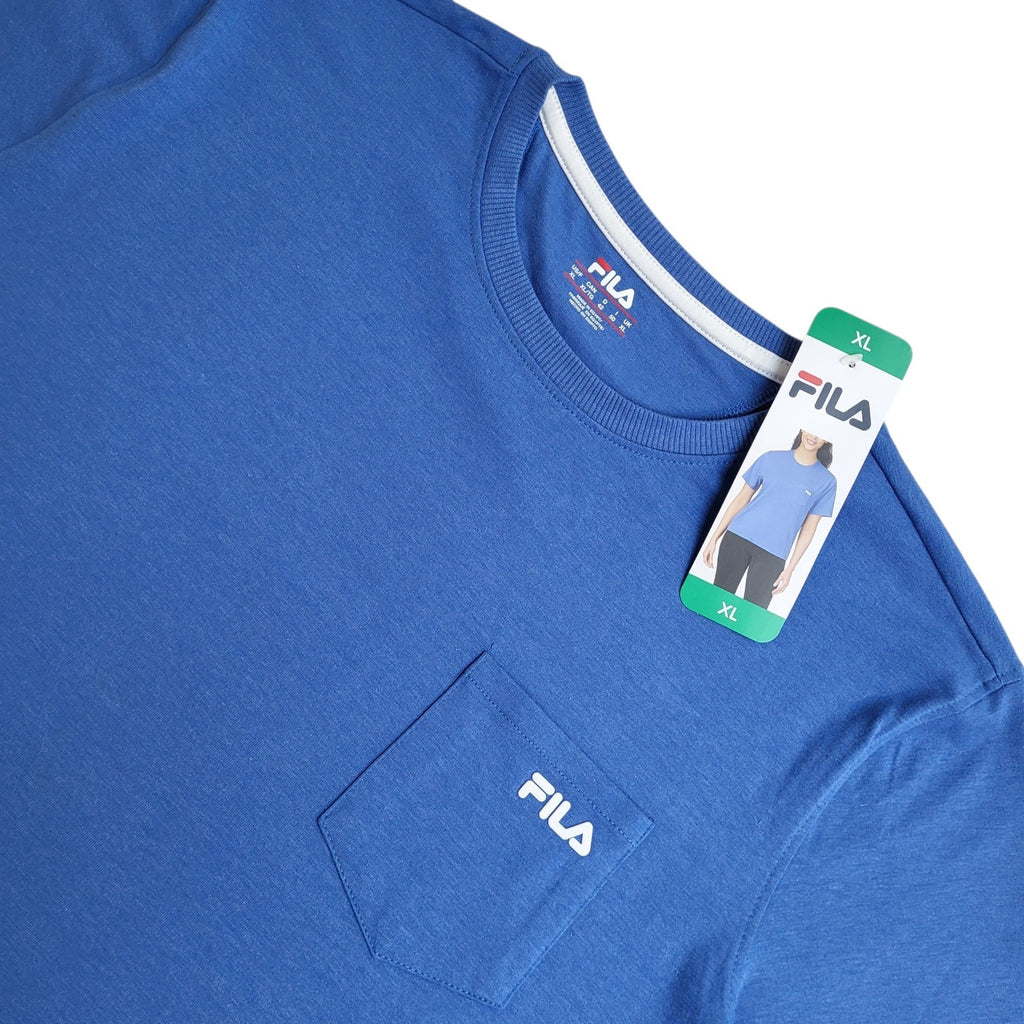 Fila T-Shirt Bnwt Y2k Blue Round Neck Uk Women's Size XL