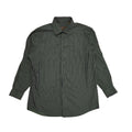 BCBG Vintage Y2K Green & White Striped Long Sleeve Shirt Mens UK Large