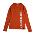 Animal 90s Vintage Orange Long Sleeve Crew Neck T-Shirt Men's S