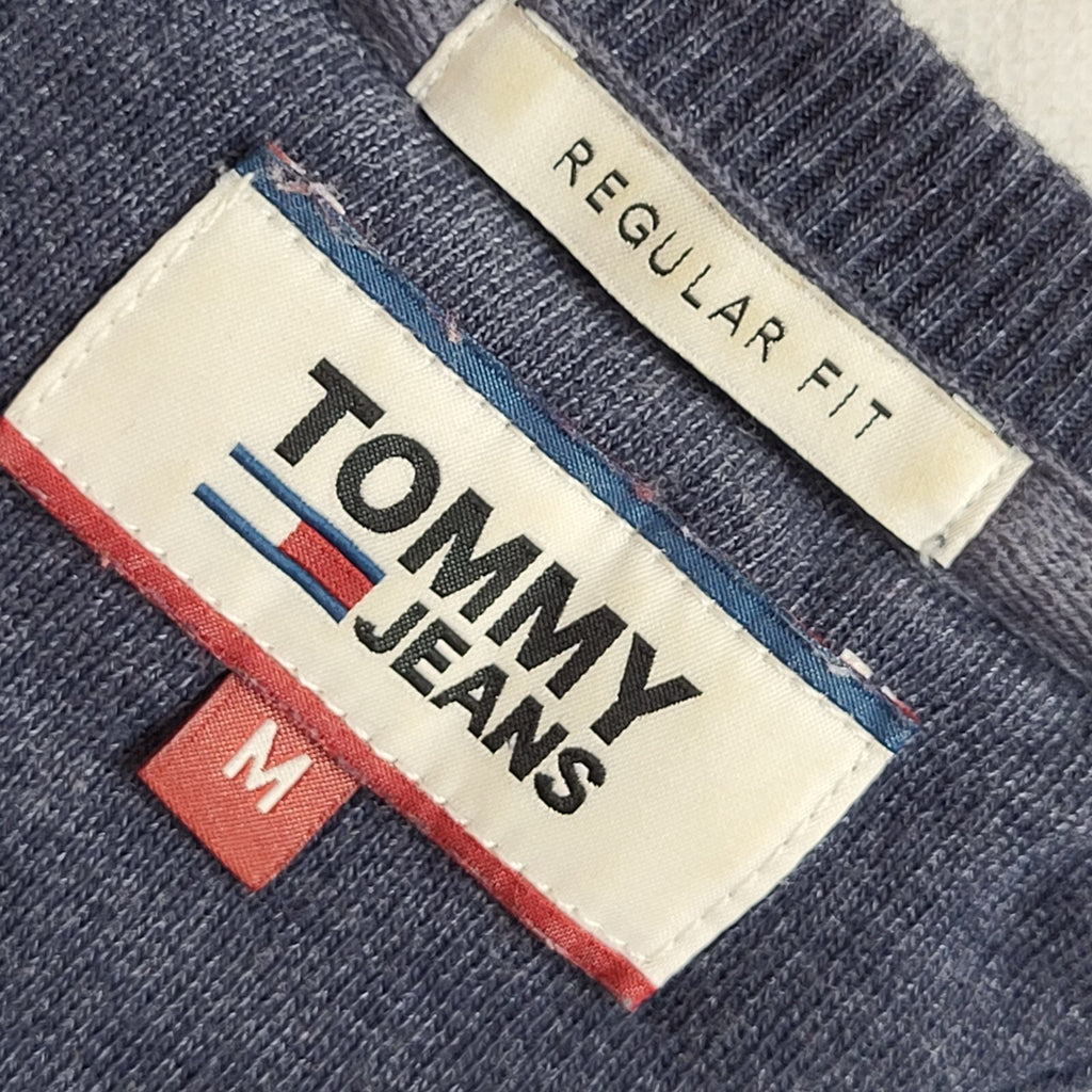 Tommy Hilfiger Sweatshirt Blue & Red Crew Neck 90's UK Men's Size M