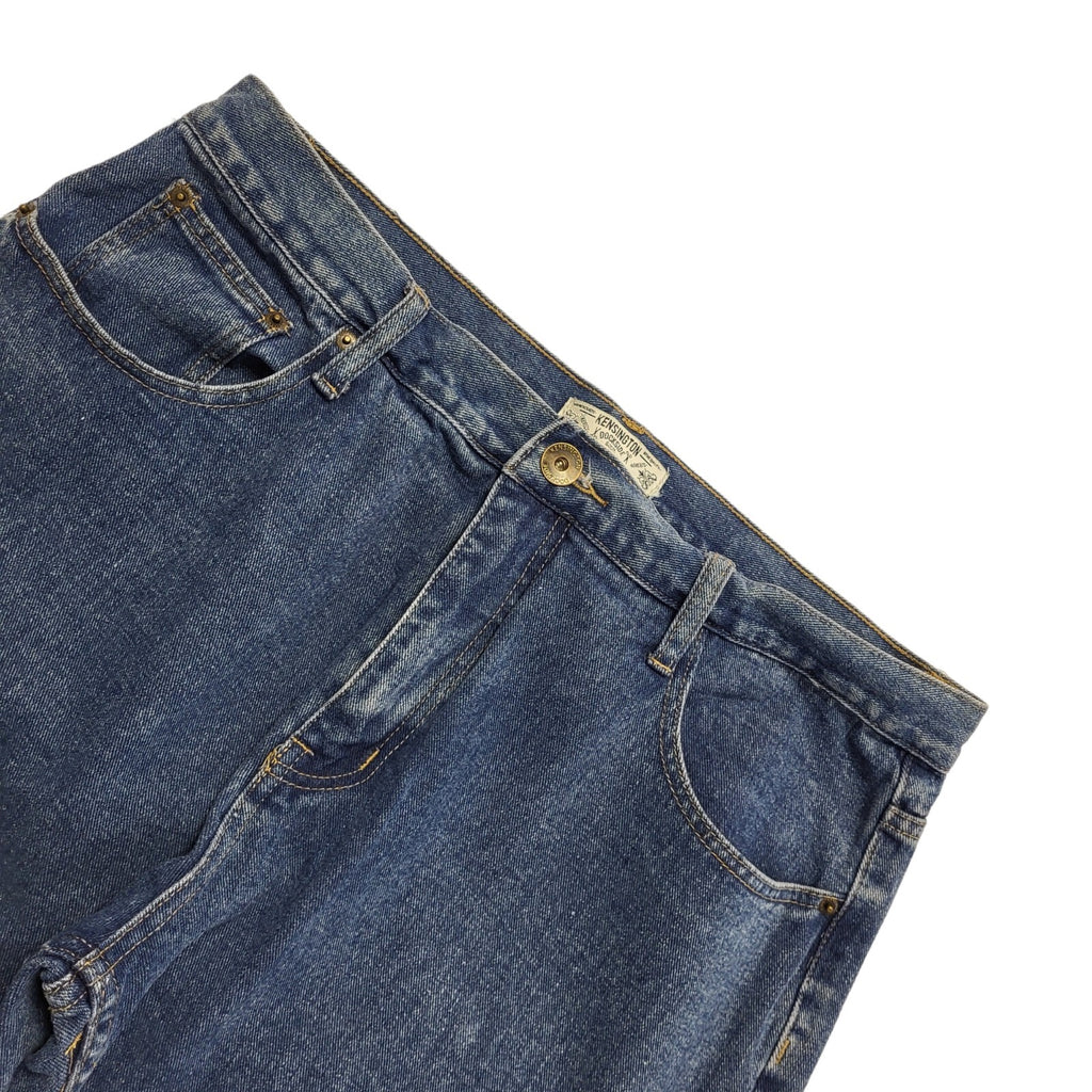 Kensington Dockside 90s Blue Wide Leg Denim Jeans Uk Men's Size S W30 L29