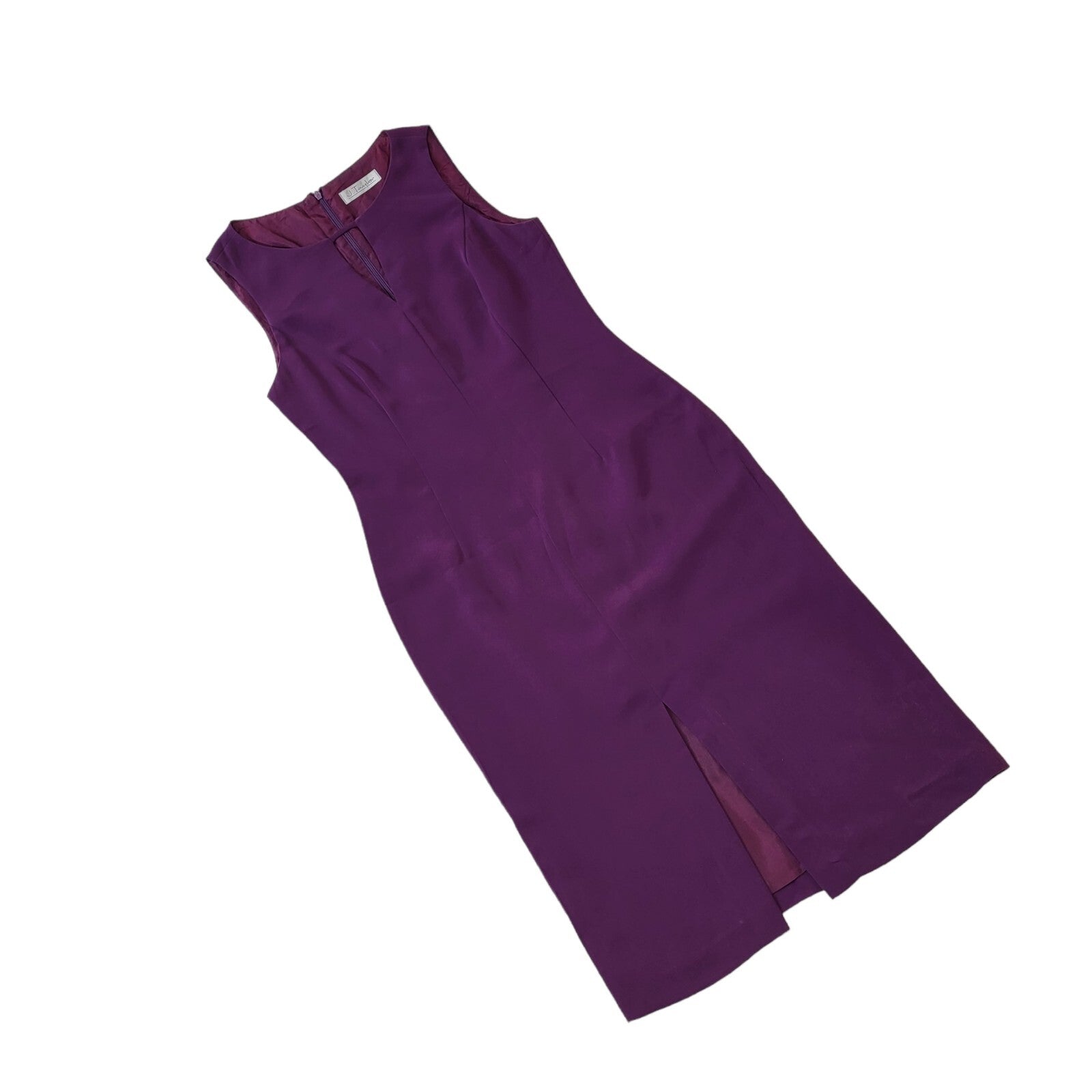 J Taylor 90s Vintage Purple Dress & Blazer With Zip Fasten Women's Size 10