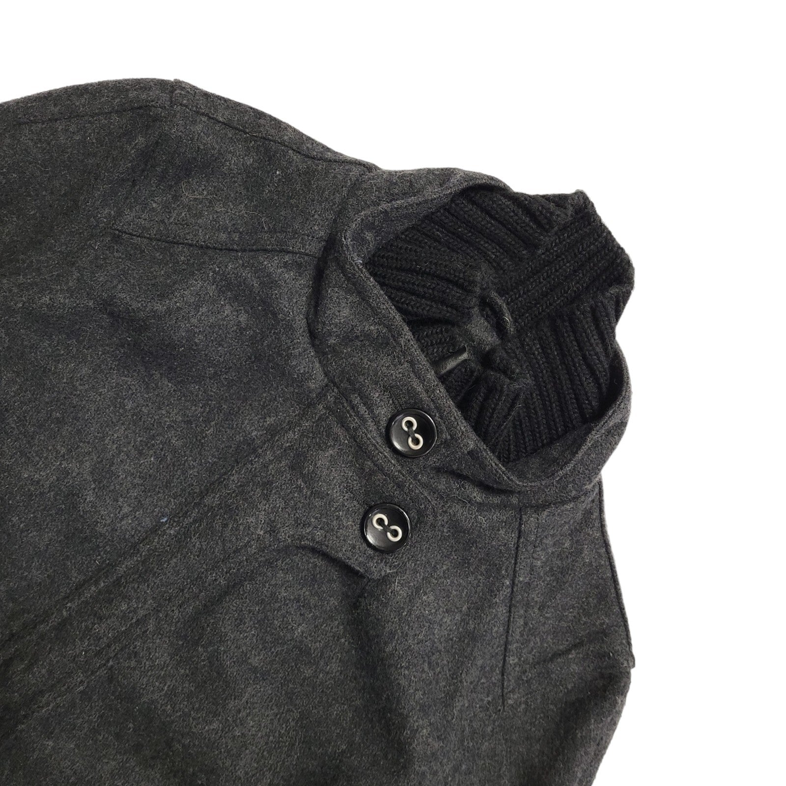 Nutshell Y2k Dark Grey Zipped Jacket Uk Women's Size Small