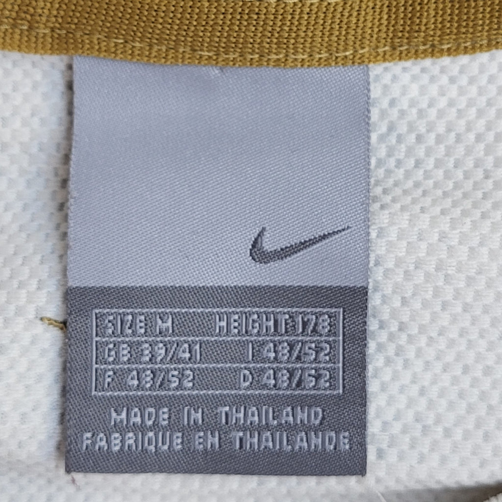 Nike Y2k White Polyester Sports T-Shirt Uk Men's Size M