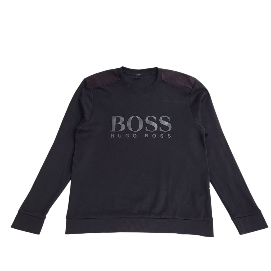 Hugo Boss Modern Sweatshirt Black  Crew Neck UK Men's Size XL