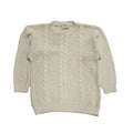 Debenhams 80s Vintage White Acrylic Round Neck Jumper Uk Women's Size Medium
