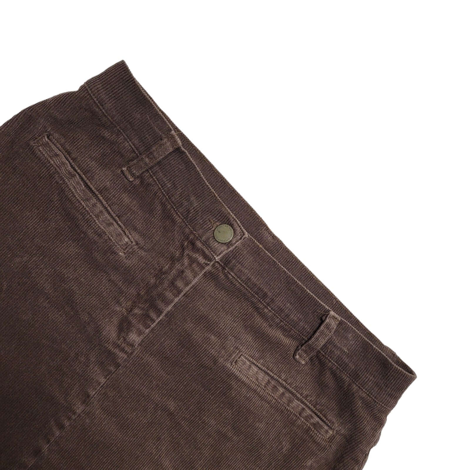 United Colors Of Benetton Brown Y2k Short Corduroy Skirt Uk Women's Size 14