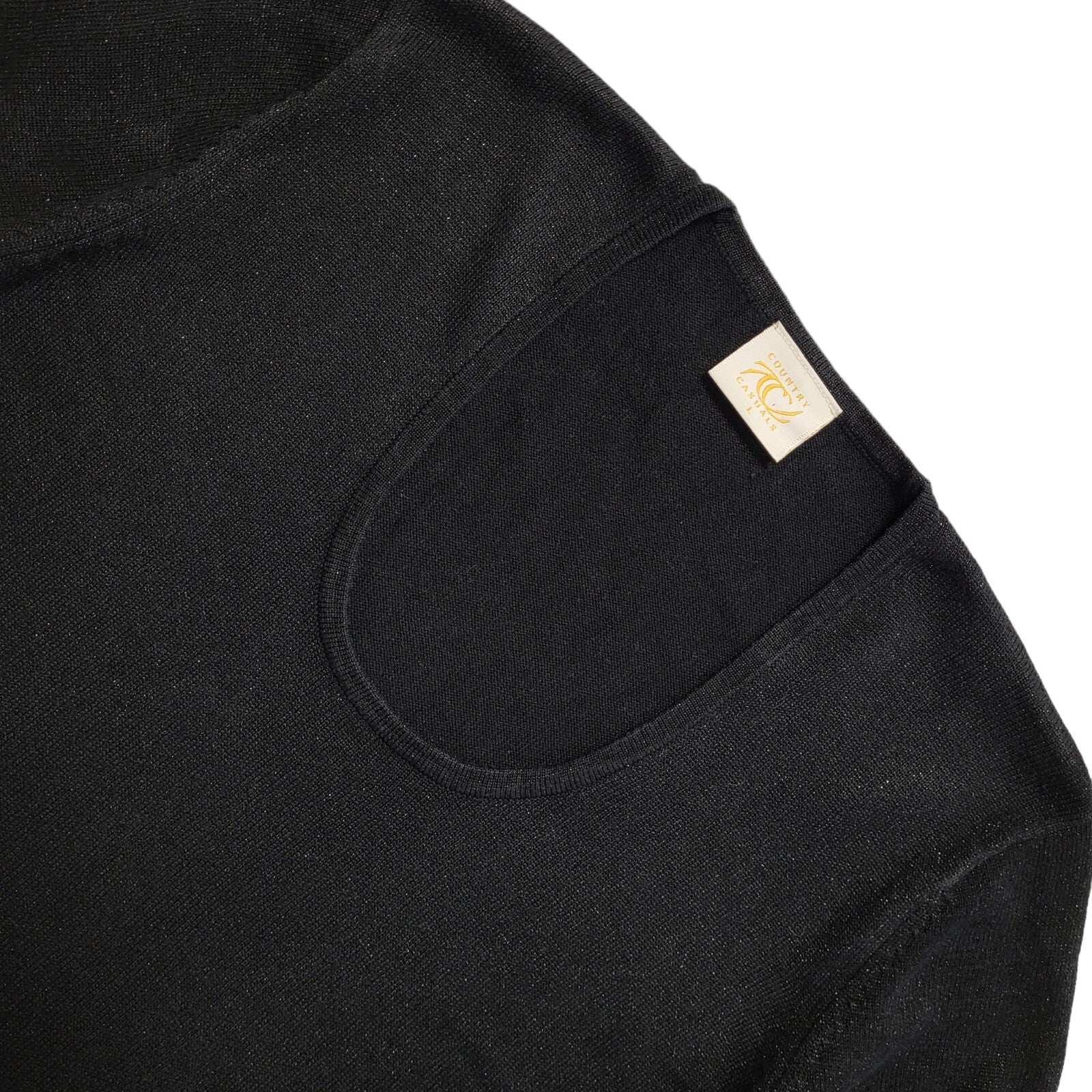 Country Casuals Vintage 90s Black Round Neck T-Shirt Uk Women's Size L