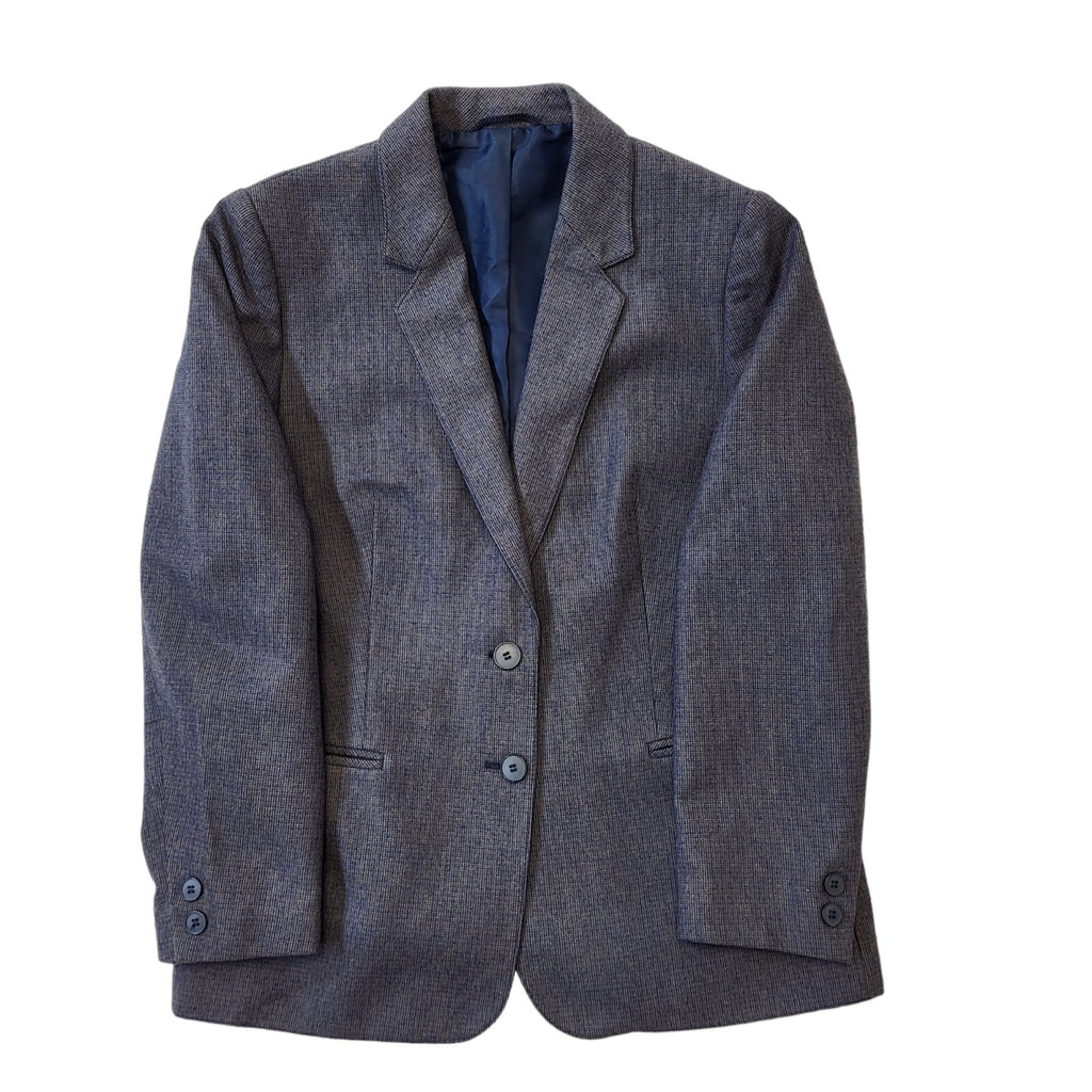 St Michael Vintage 70s Blue Wool Suit Jacket Mens Size 44.