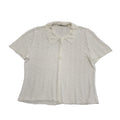 M&S Vintage 90's White Button Collared Cardigan Womens UK 18