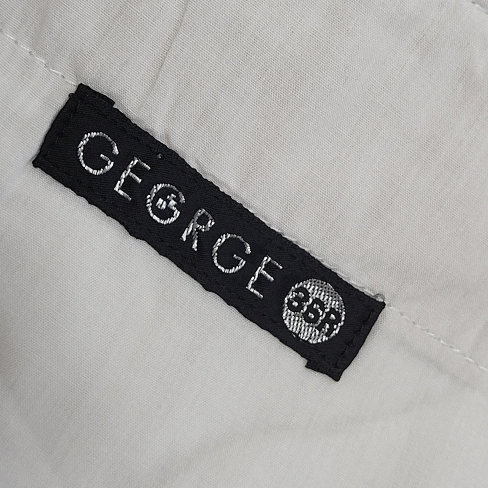 George Y2k Vintage Beige Straight Leg Chino Trousers Uk Men's XL W36 L30