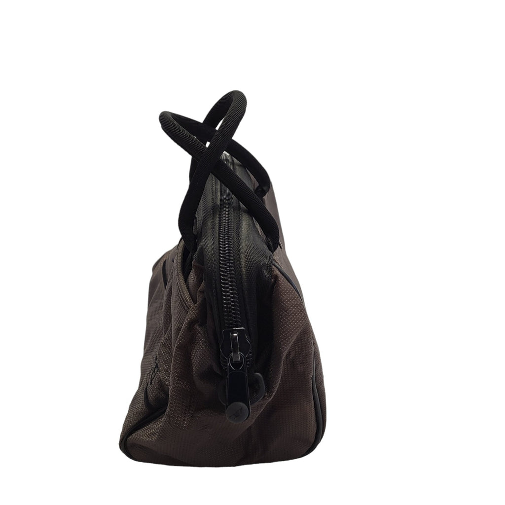 Diesel Brown & Black Canvas Zipped Hand Bag Uk Women's 10" x 7"