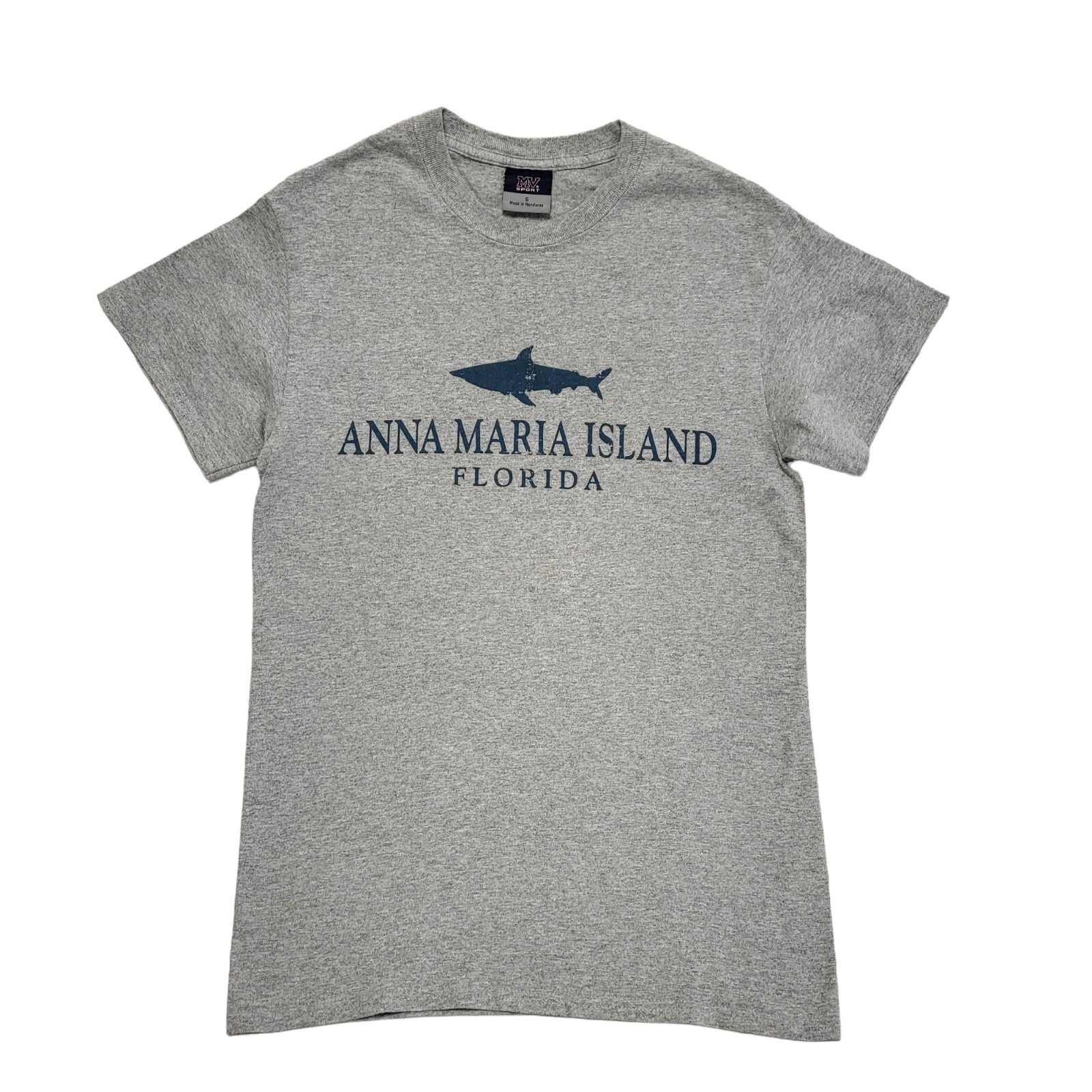 MV Sport Vintage 90s Grey Anna Marina Island Short Sleeve T-Shirt Mens Size S