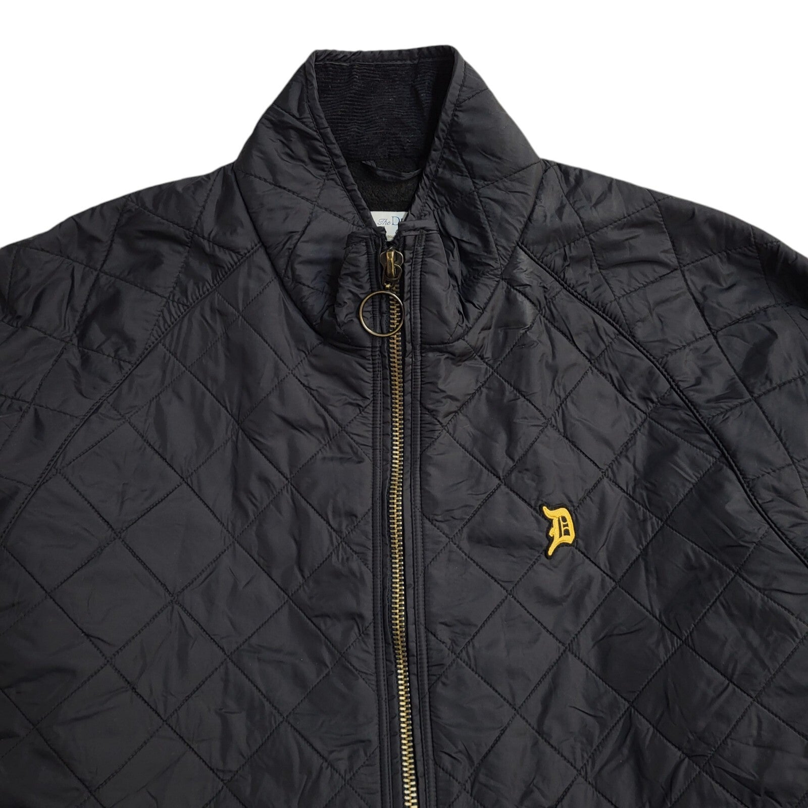 The Duffer Of George 90s Vintage Black Quilted Jacket Uk Men's Size XXL