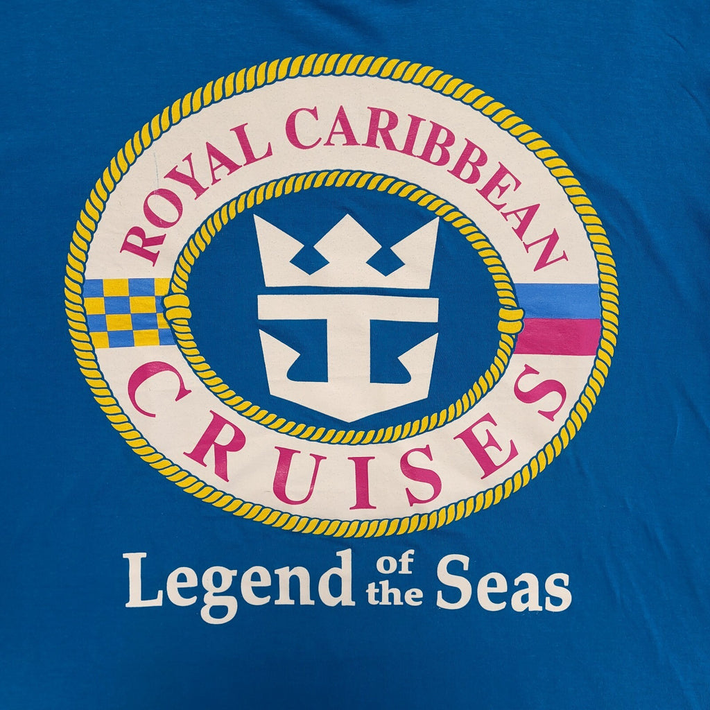 Vintage 90s Blue Royal Caribbean  Single Stitch T-Shirt Mens 3XL