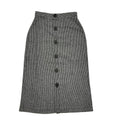 R&F Vintage 80's White & Black Button Front Straight Skirt Women's UK M W28