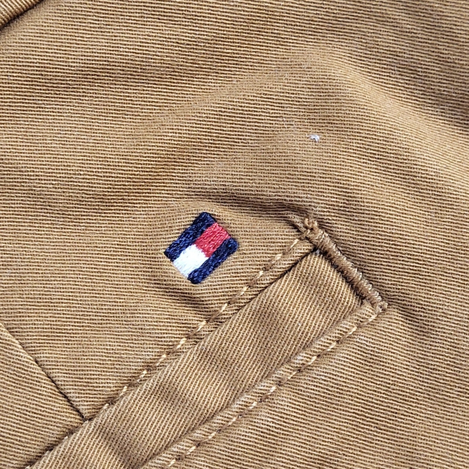Tommy Hilfiger 90s Vintage Brown Straight Chino Trousers Uk Women's 14 W32 L30
