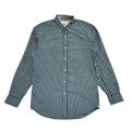 Lacoste 90's Vintage Green & White Striped Long Sleeve Shirt Mens UK Size M