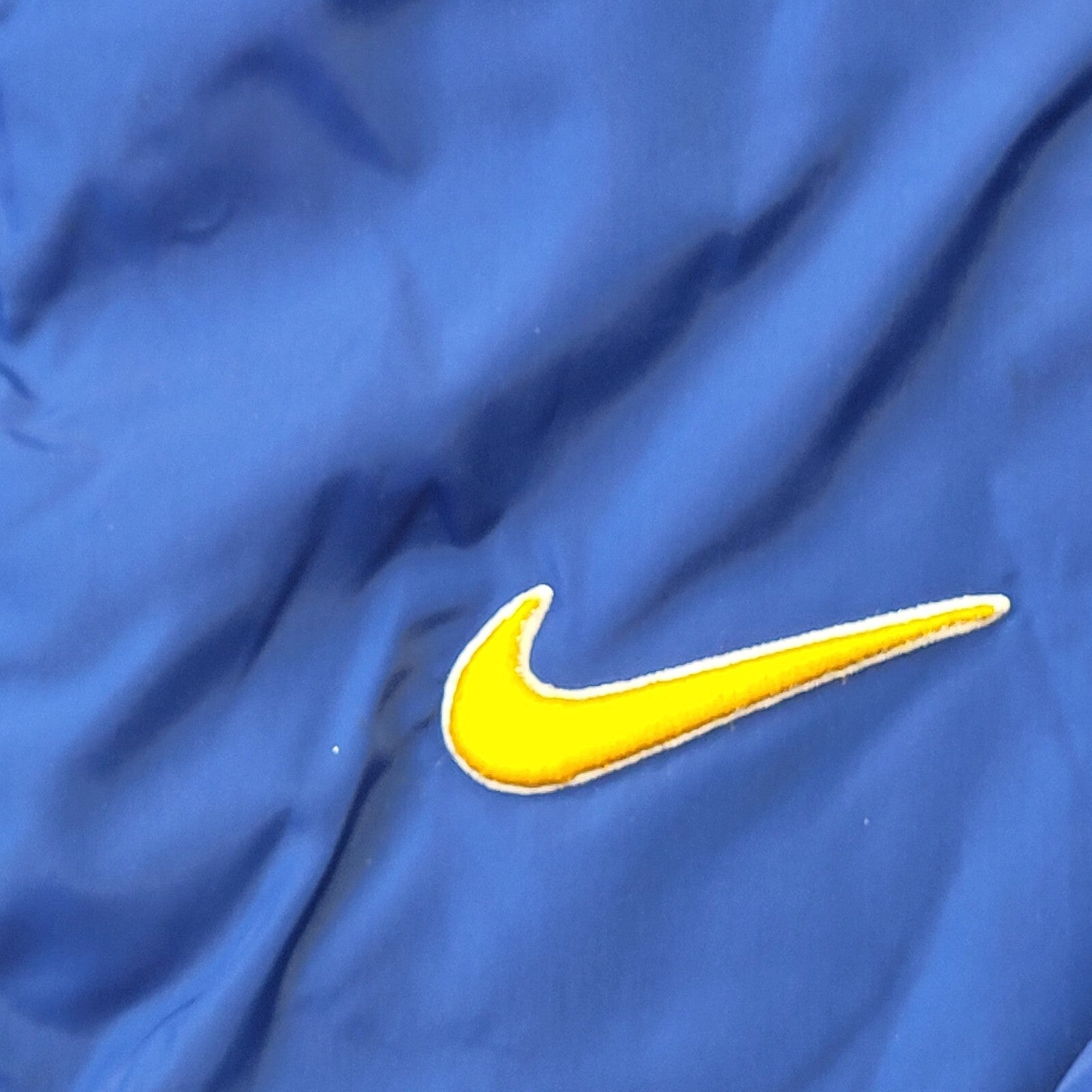 Nike 90s Vintage Blue 1/4 Zip Sports Hooded Jacket Men's Size Large