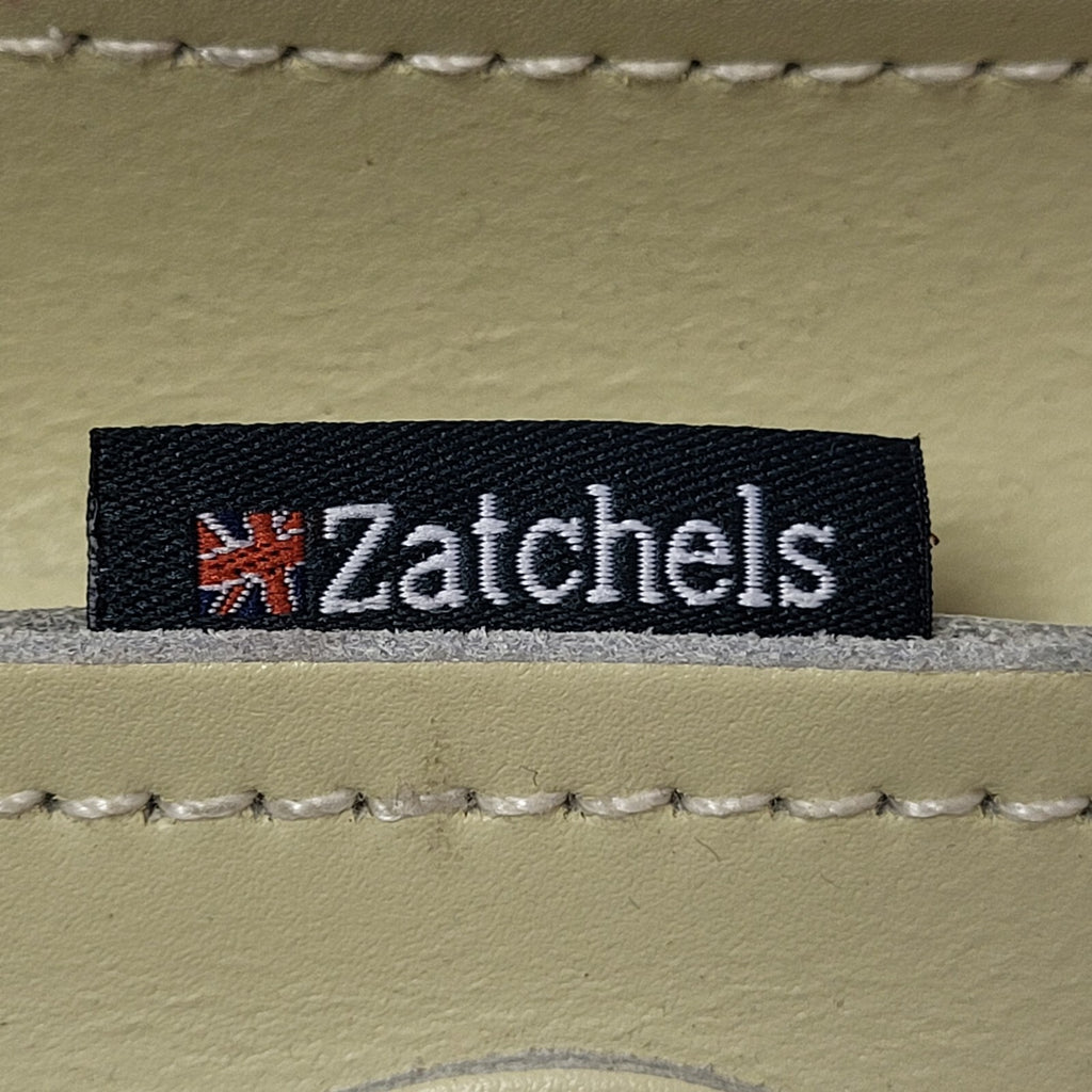 Zatchels Light Green Leather Pink Satchel Shoulder Bag Uk Women's 12" x 10"