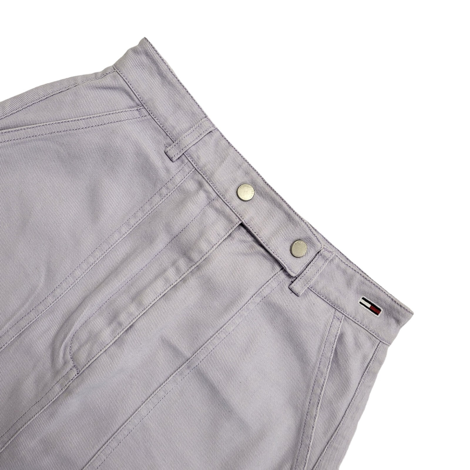 Tommy Jeans Purple Denim Mini Skirt Uk Women's Size Small W26