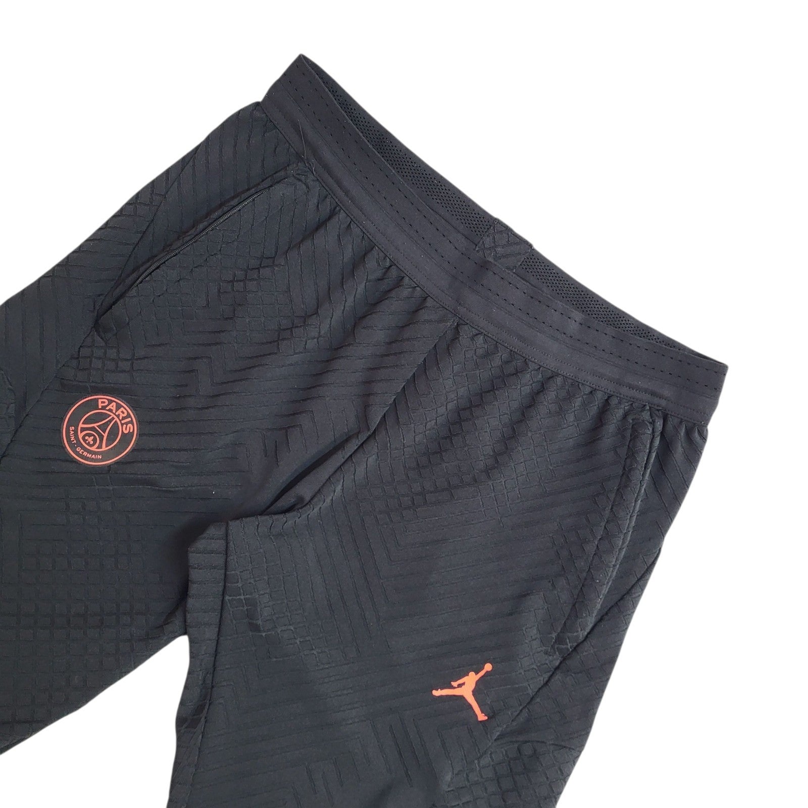 PSG Jordan Y2K Vintage Black Skinny Leg Tracksuit Bottoms Men's Size L W34 L29
