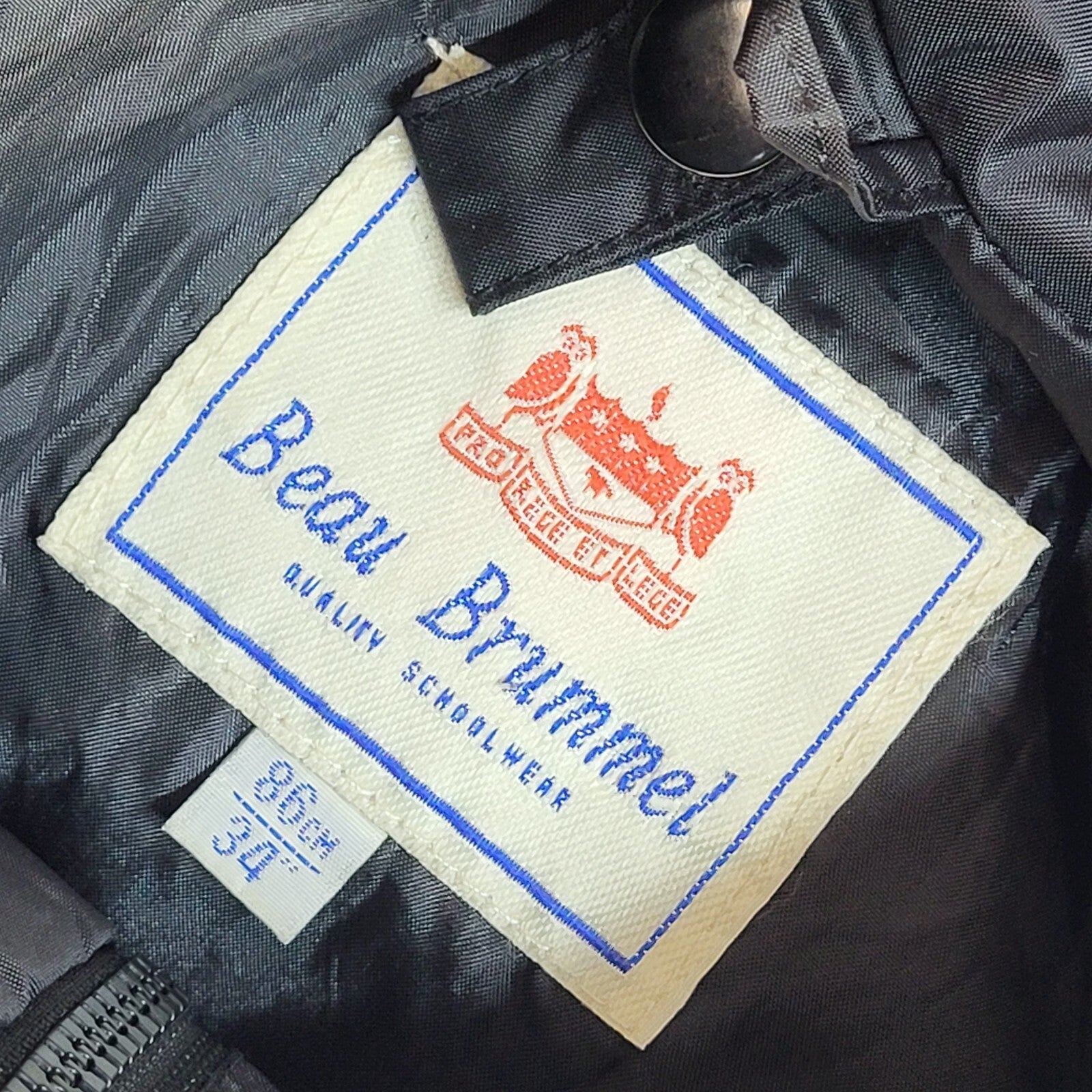 Beau Brummel 90s Black Hooded Jacket Uk Men's Size Small