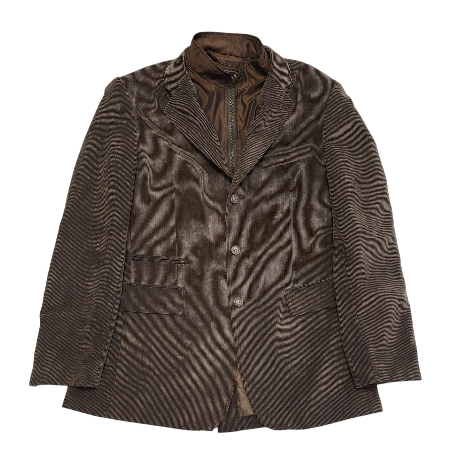 HGL & Son Vintage 90s Brown Button Corduroy Jacket Men's Size Large