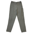 Next 90s Black & White Gingham Tapered Trousers Womens UK12 W26 L27