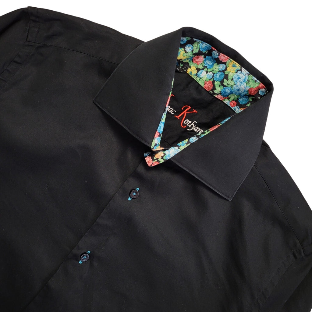 Isaac Kottyarevsky Vintage Y2K Black Long Sleeve Shirt Uk Men's Size S