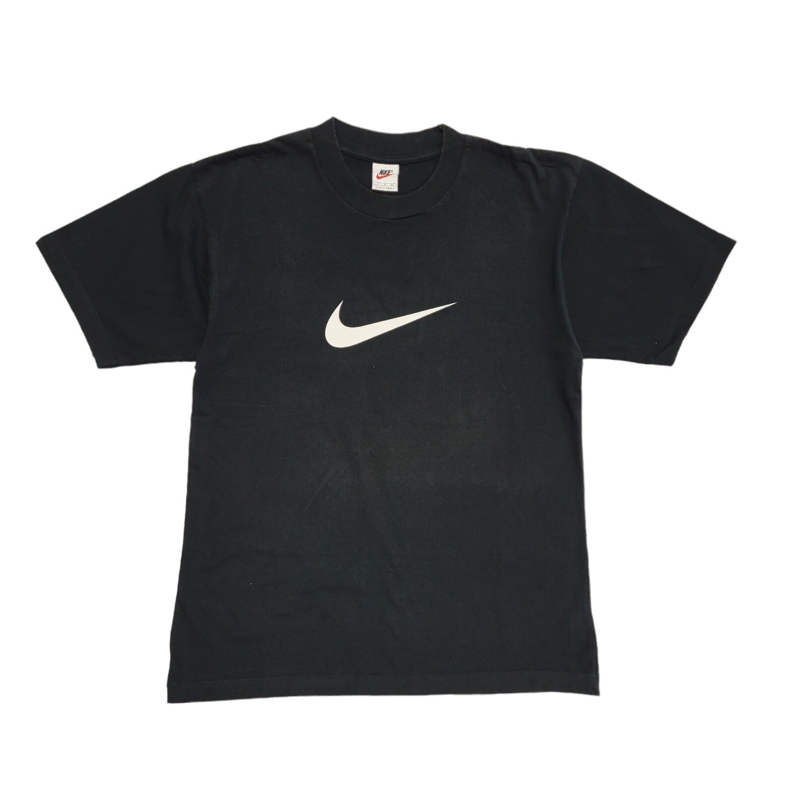 Nike Vintage 90's Black Sports Short Sleeve T-Shirt Mens UK Size S