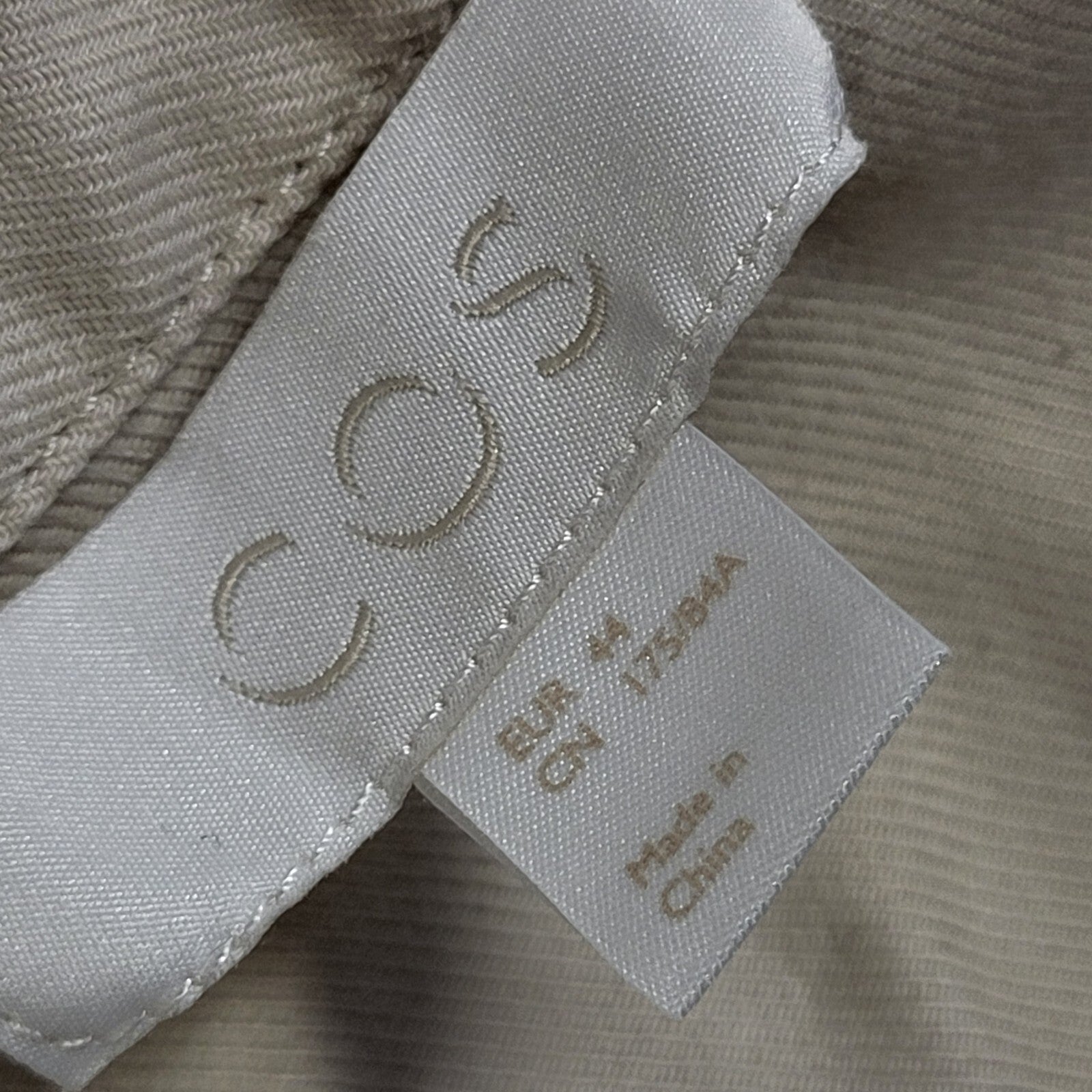 Cos Vintage Y2K  Beige Short Sleeve Shirt Dress UK Women's Size 18
