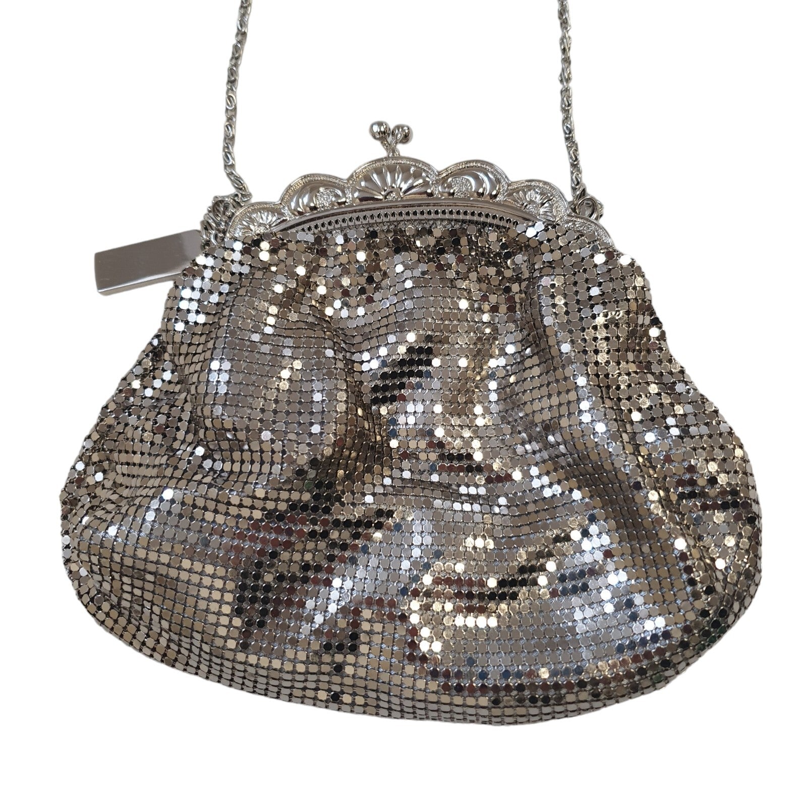 Newbridge Silver Metallic  Evening Party Cross Body Purse Bag