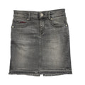 Tommy Hilfiger Vintage 90's Grey Short Denim Skirt Womens UK 6-8 W25