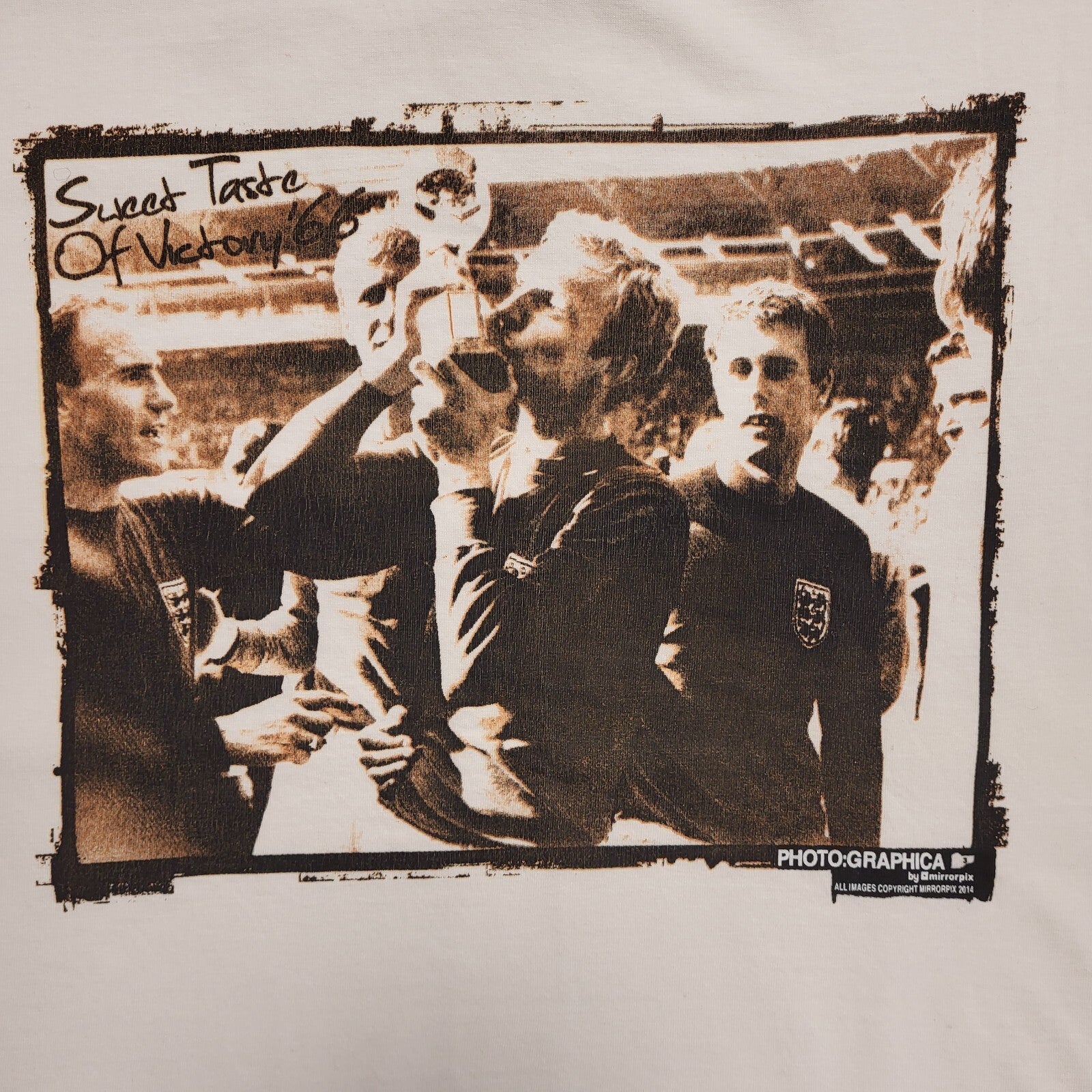 Legends Vintage Y2K White England Vicatory '66 Short Sleeve T-Shirt Mens Size L